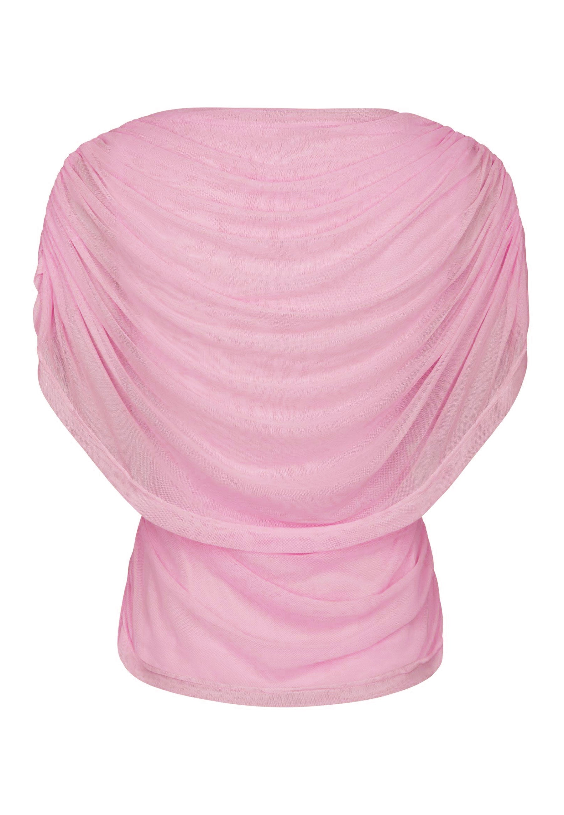167447 Bottuna Drapy Mesh Top_Light Pink_Packshot_1