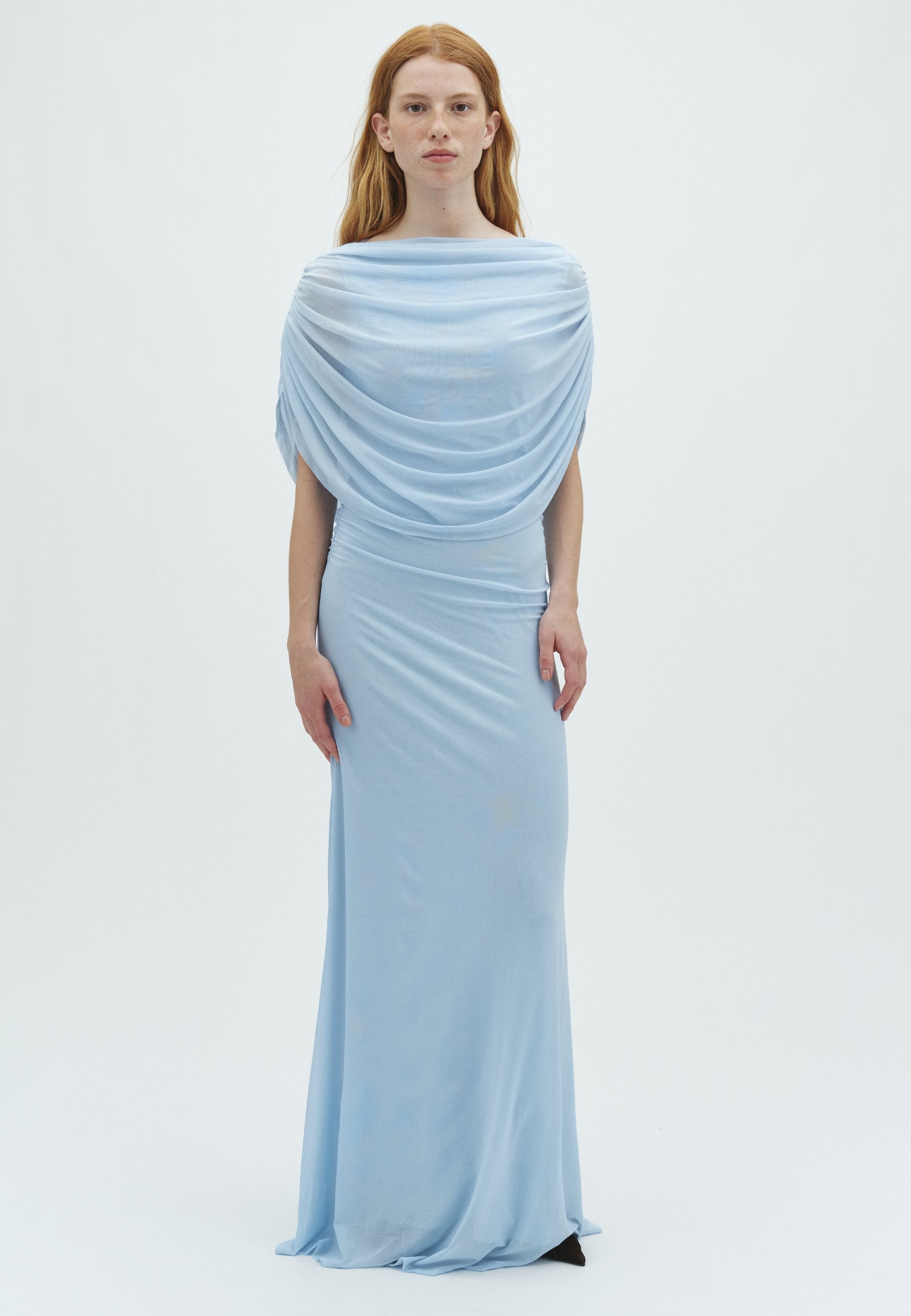 170176 Fottuna Drape Mesh Dress_Light Blue_Model_0