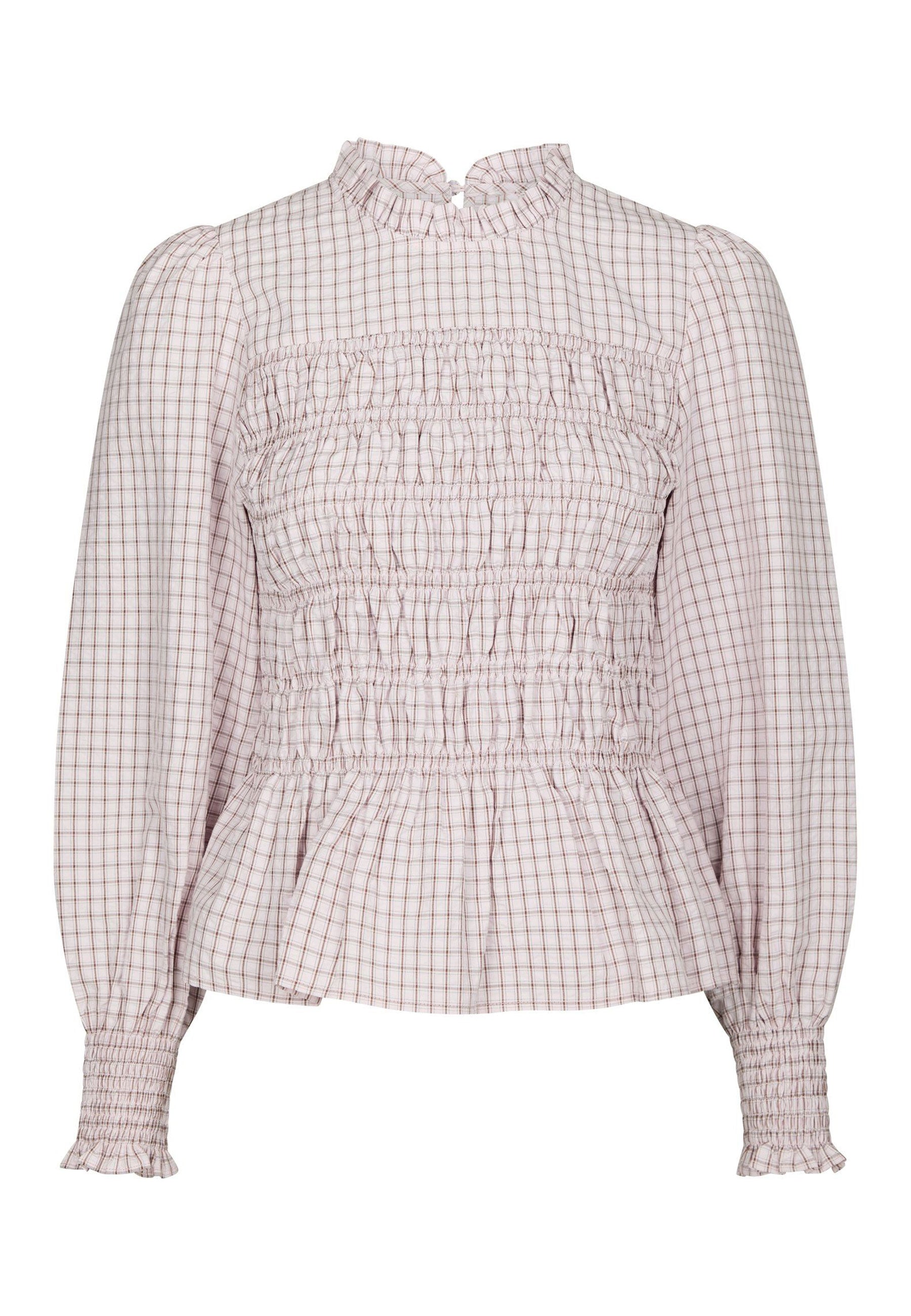 170537 Dossa Mini Check Blouse_Light Pink_Packshot_0
