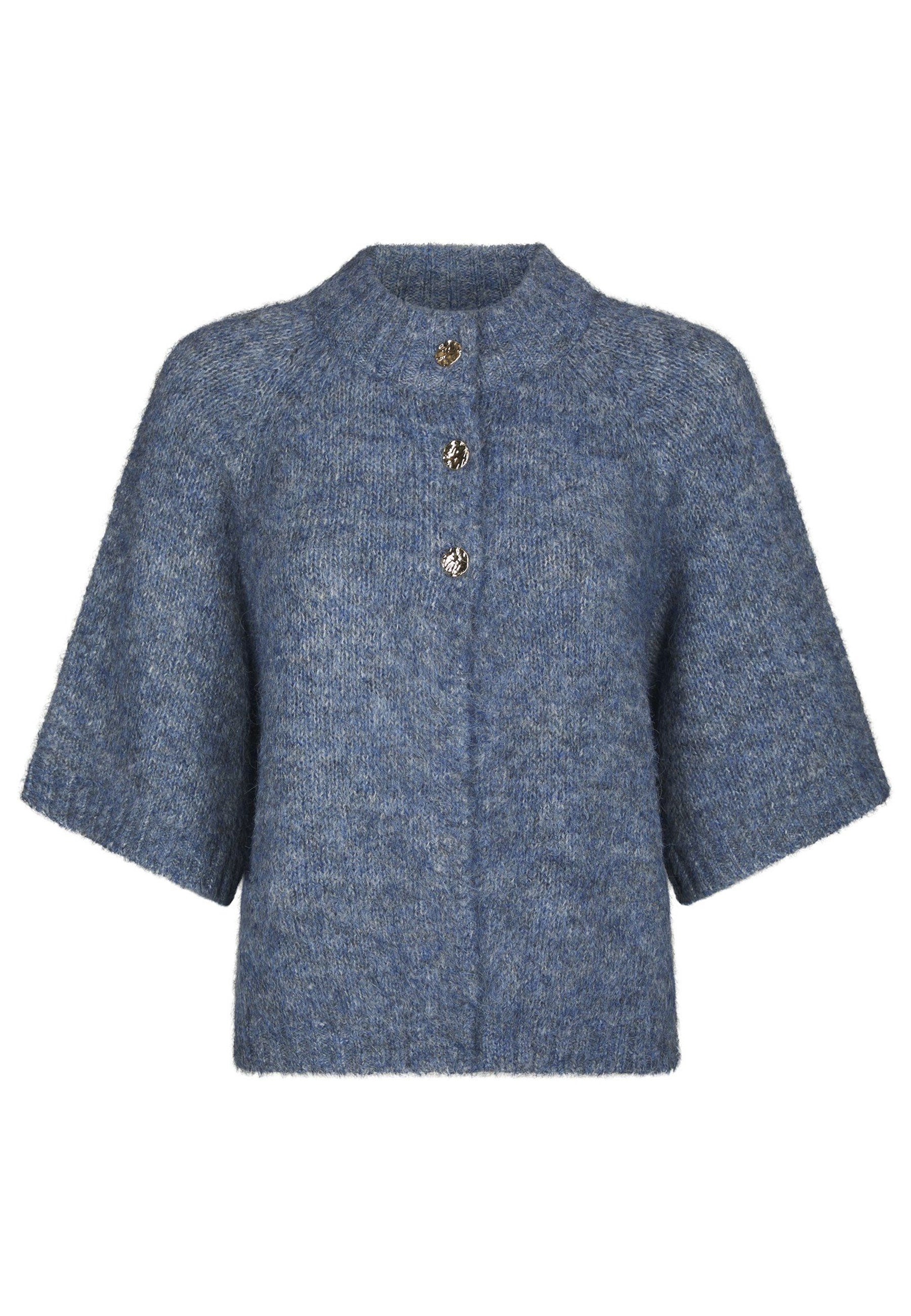 167446 Senuta Fluffy Knit Cardigan_Smoke Blue_Packshot_0