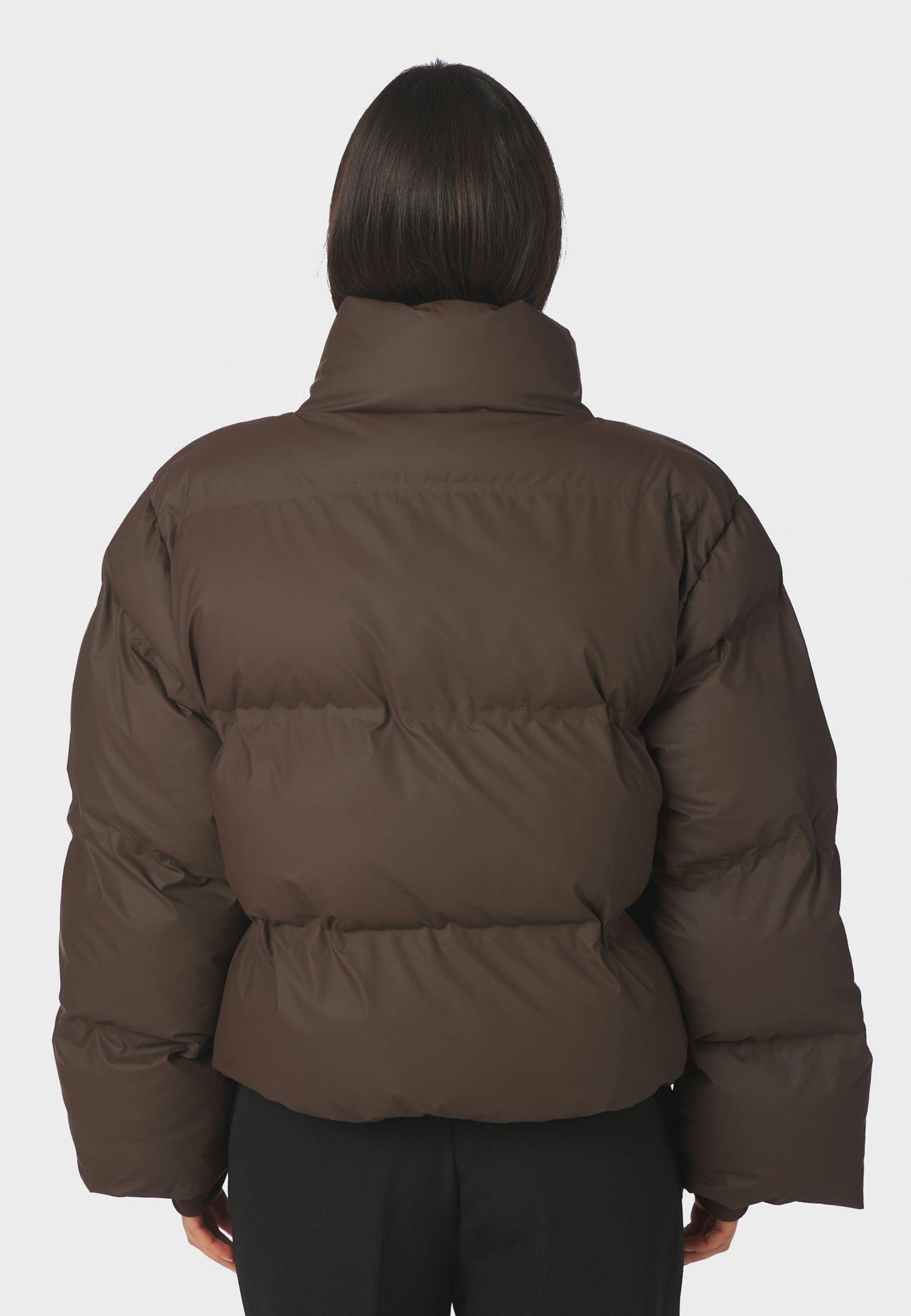168508 Rhea C Puffer Jacket_Dark Brown_Model_2
