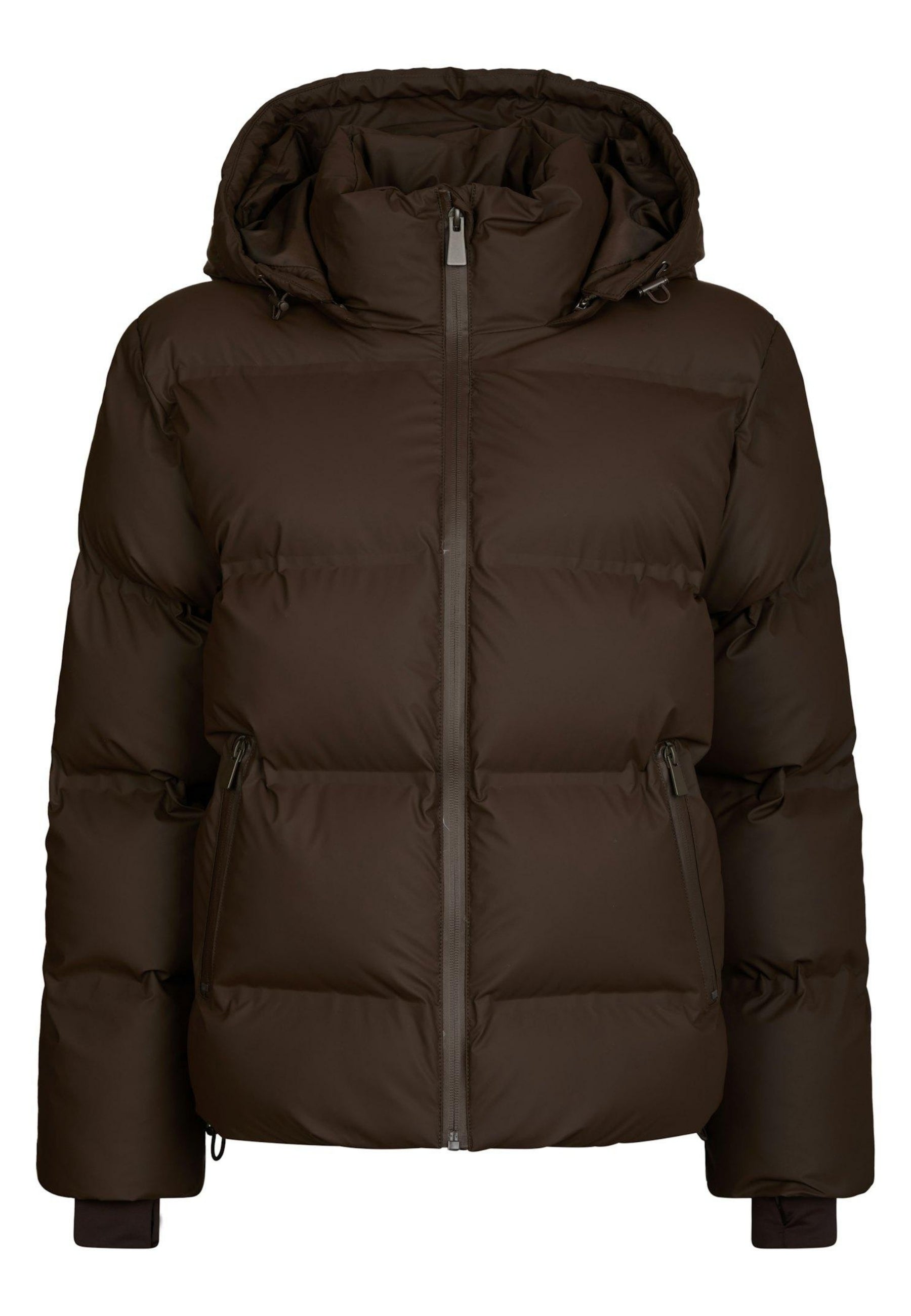 158082 Fox C Puffer Jacket_Dark Brown_Packshot_0