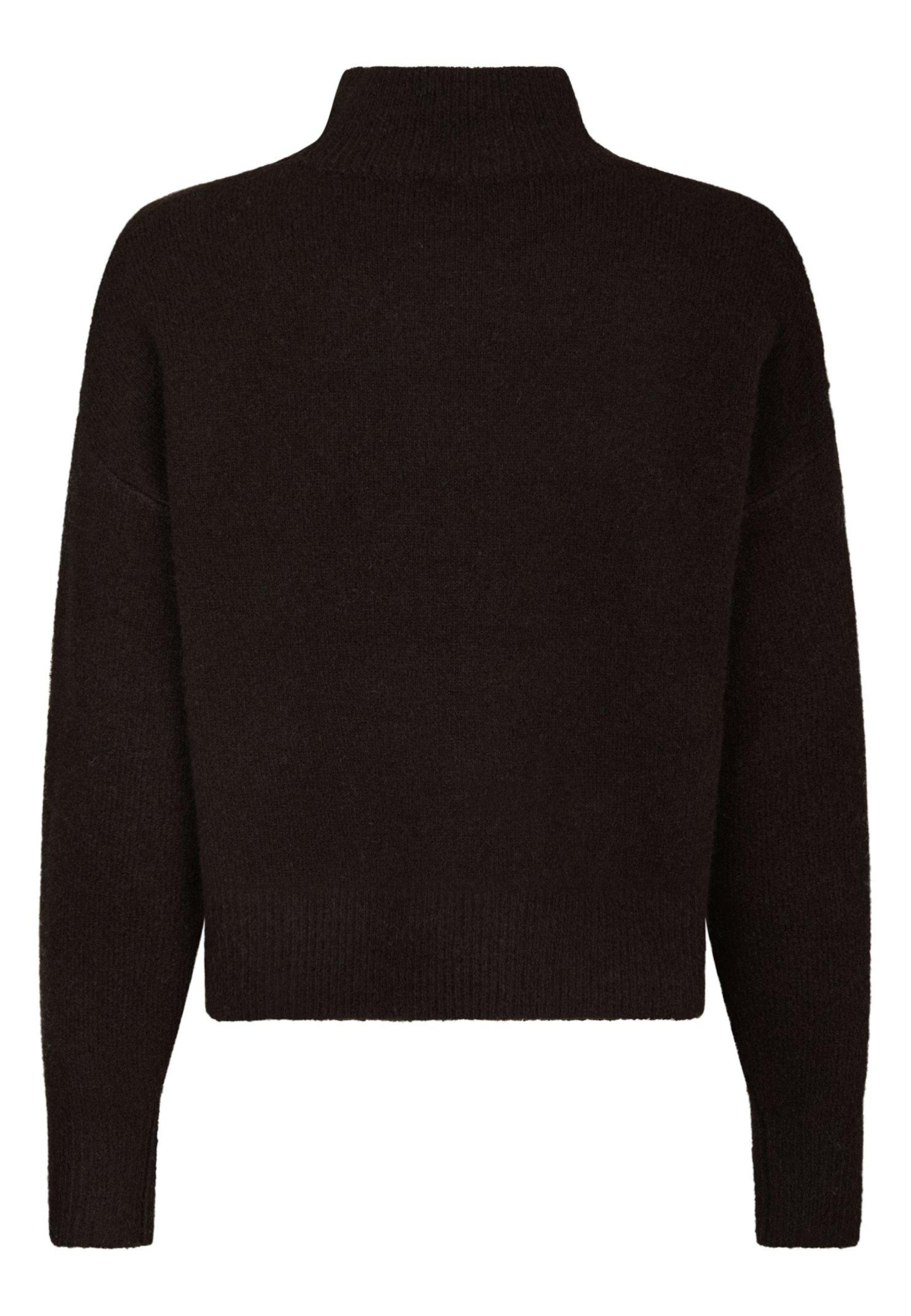170038 Kaulina Knit Blouse_Dark Brown_Packshot_1