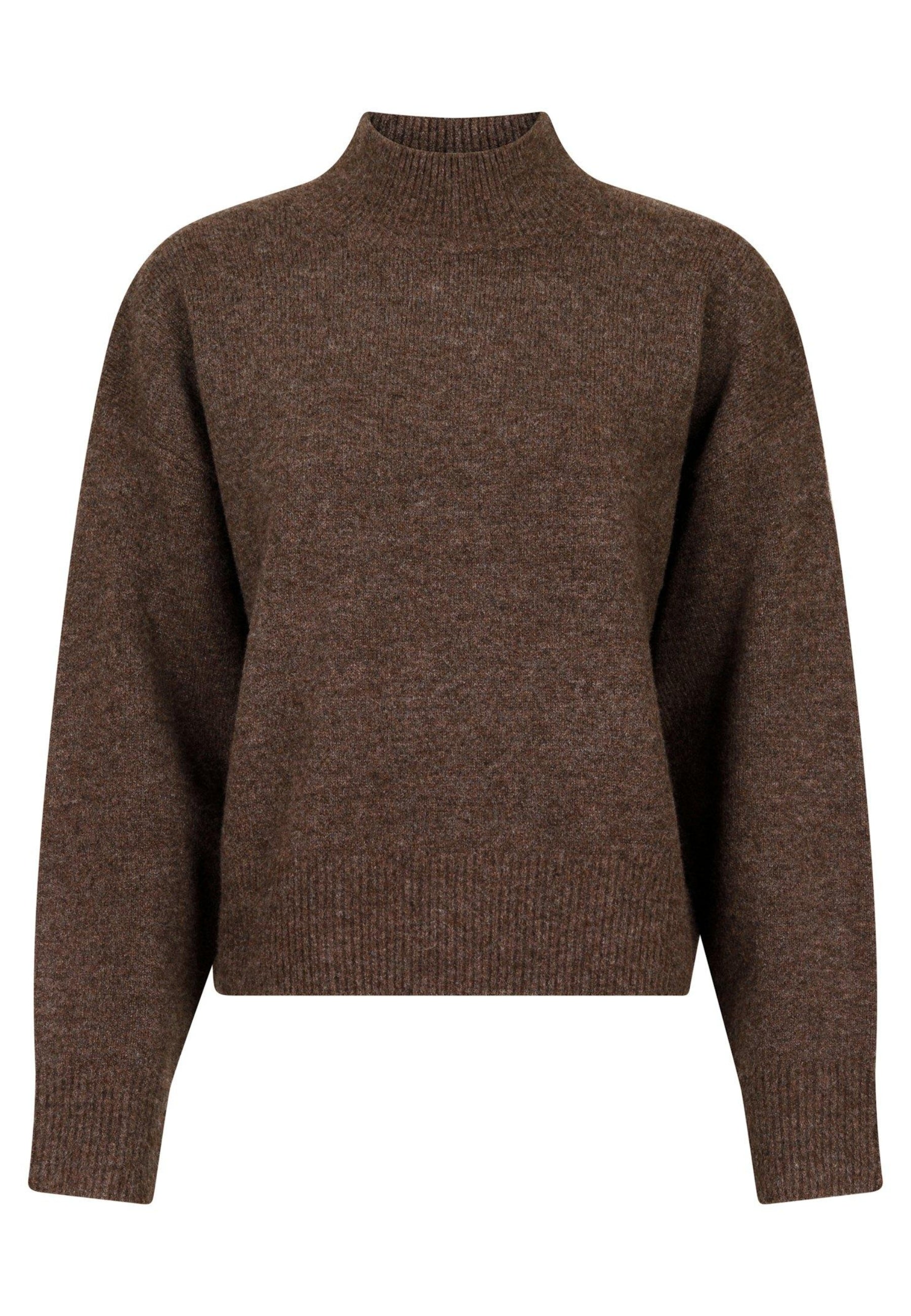 170038 Kaulina Knit Blouse_Brown Melange_Packshot_0