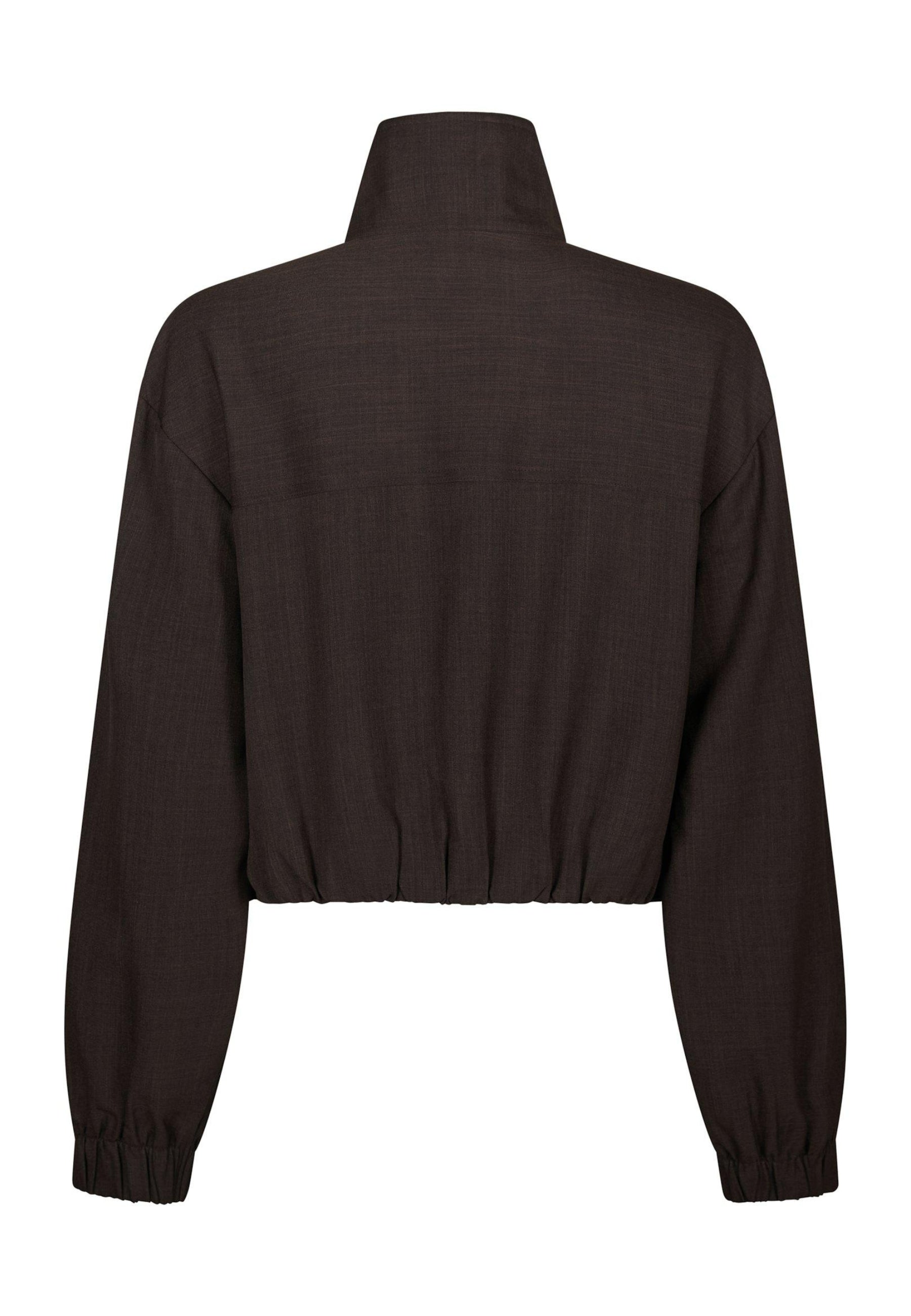 170819 Relicity Zip Blouse_Dark Brown_Packshot_1