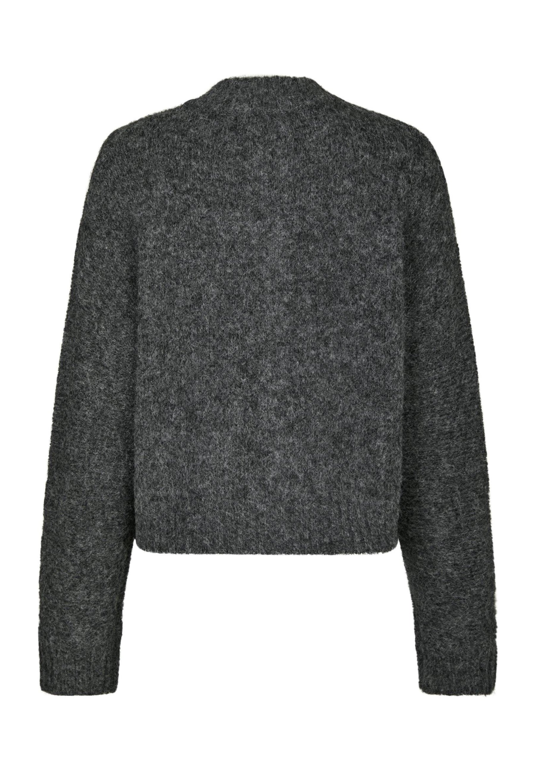 170031 Laura Fluffy Knit Cardigan_Antracit_Packshot_1