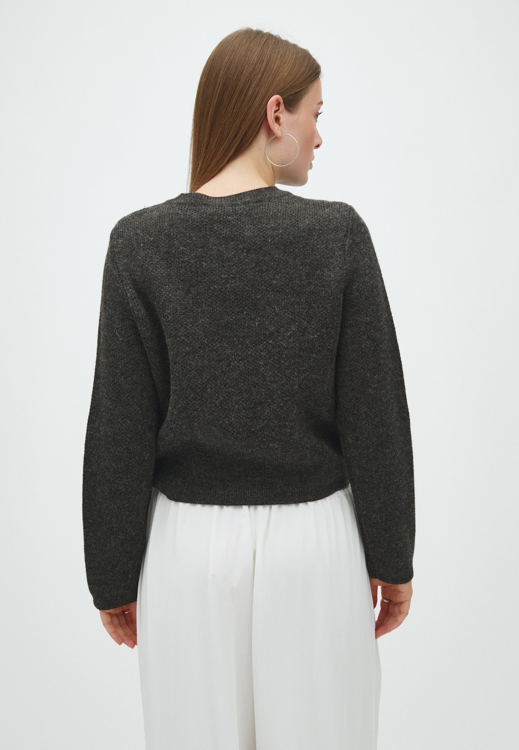 170033 Albie Knit Cardigan_Antracit_Model_2