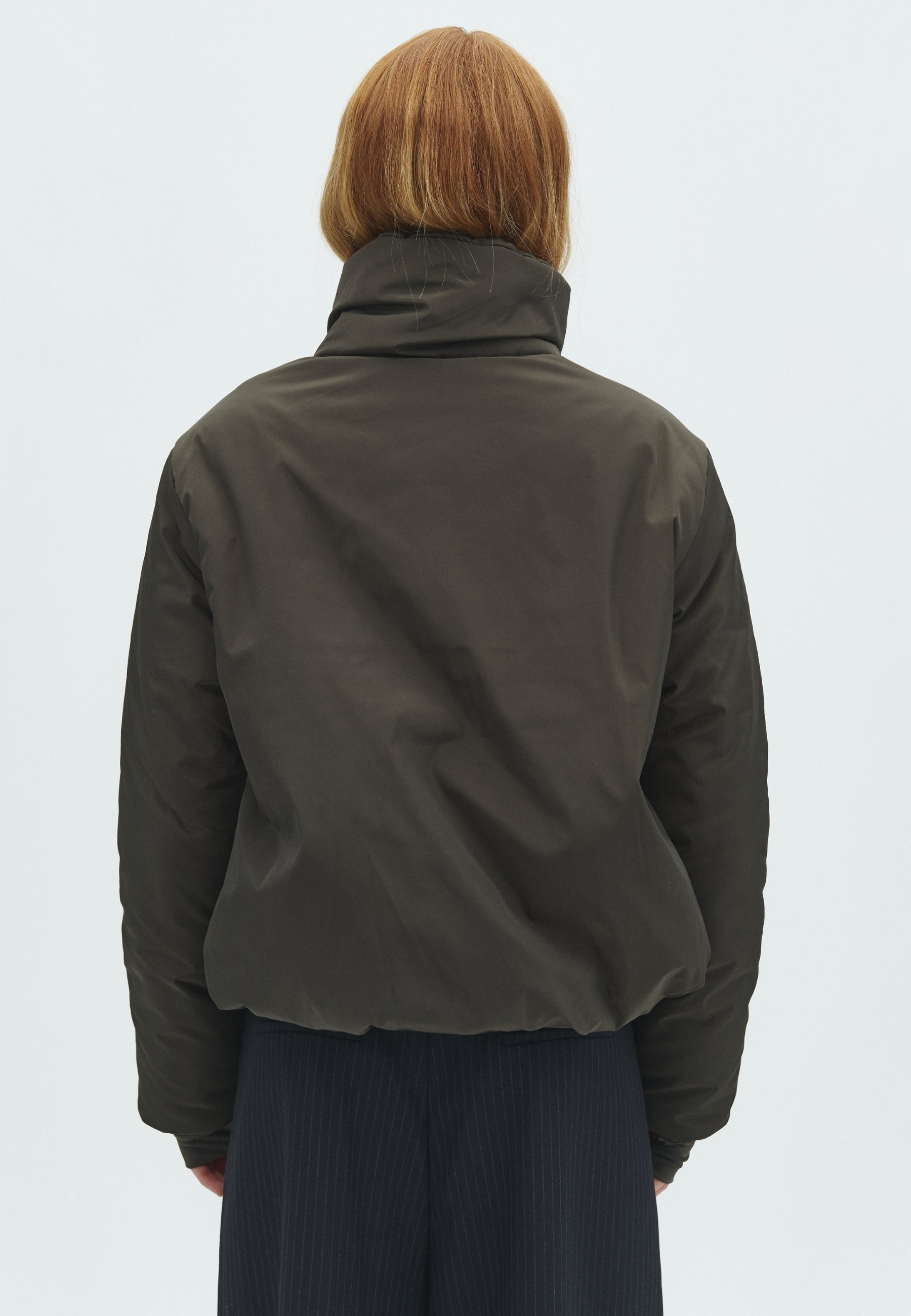 170035 Ona Clean Jacket_Dark Brown_Model_2