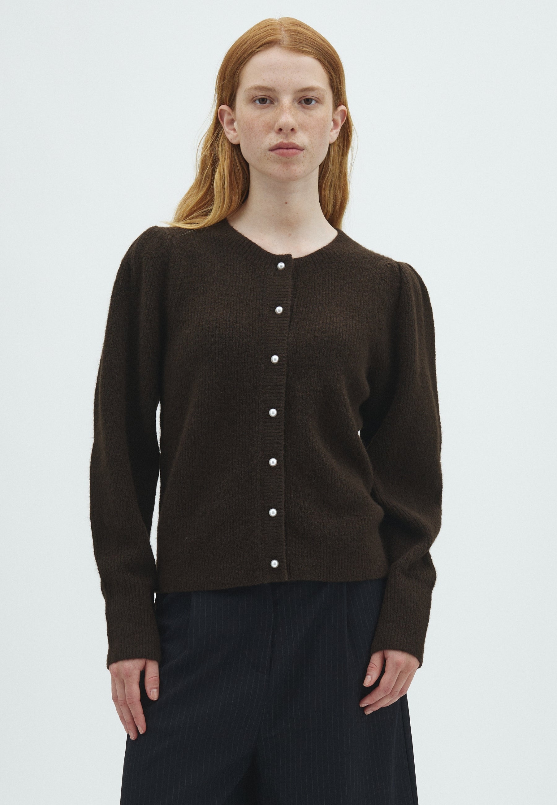 170030 Luna Knit Cardigan_Brown_Model_0