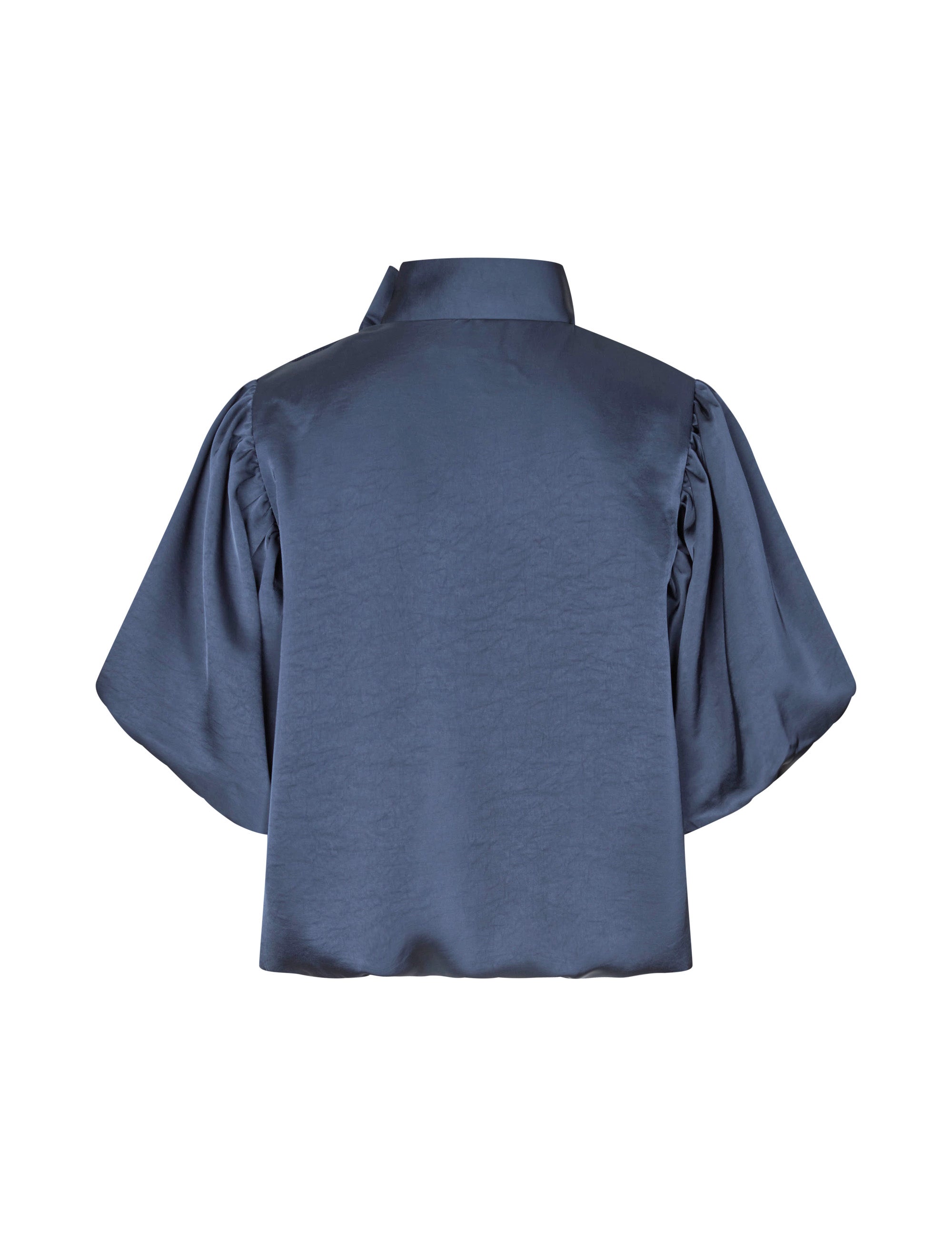 171157 Warisa Heavy Sateen Blouse_Midnight Blue_Packshot_1
