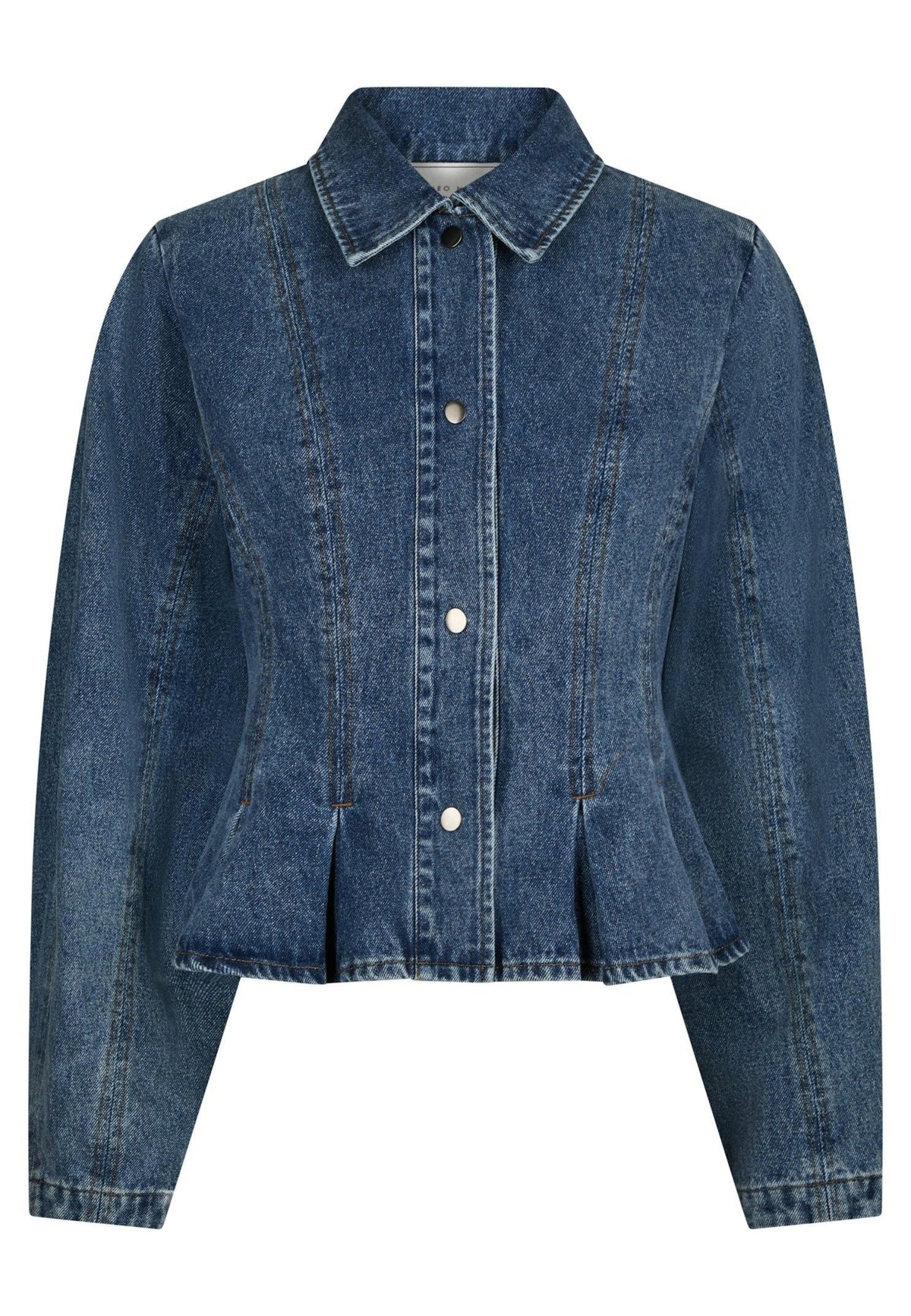 169549 Rivora Denim Peplum Jacket_Blue_Packshot_0