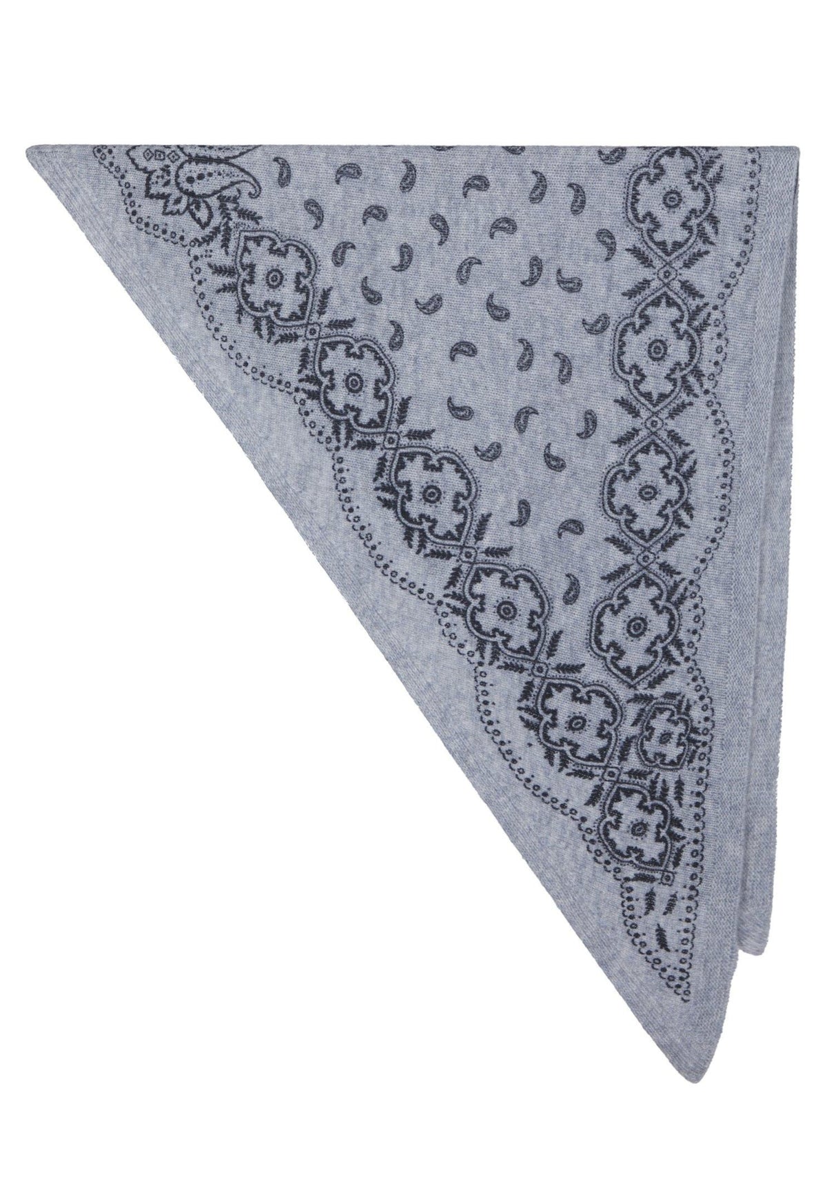 170741 Lolana Paisley Knit Scarf_Grey Melange_Packshot_0