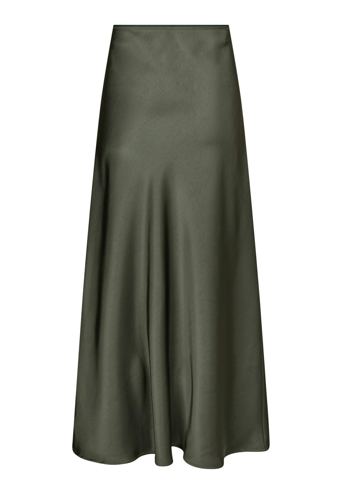 159588 Vicky Heavy Sateen Skirt_Deep Green_Packshot_1