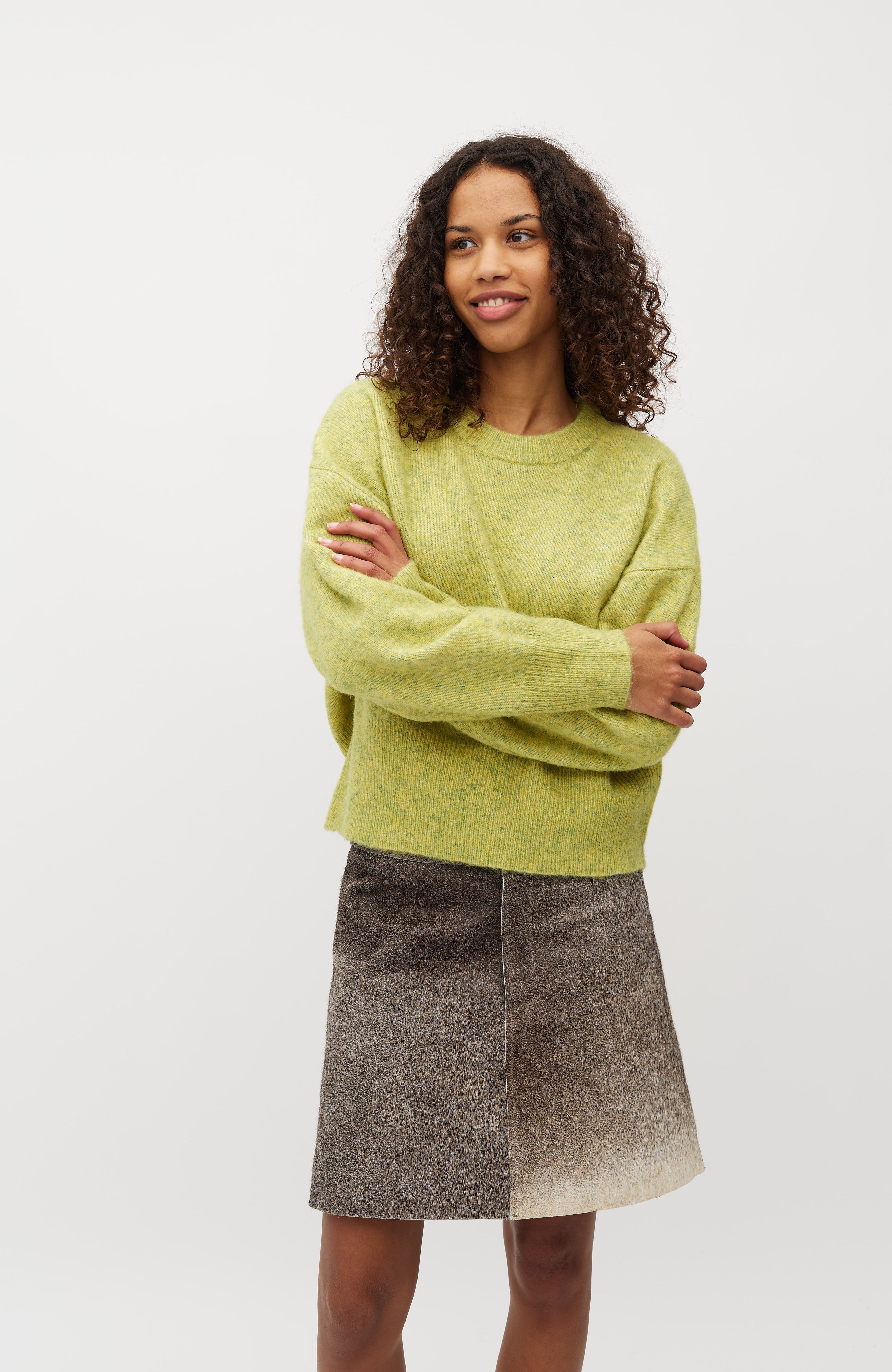 Sadi-M_Sunny Lime Melange_Model_0