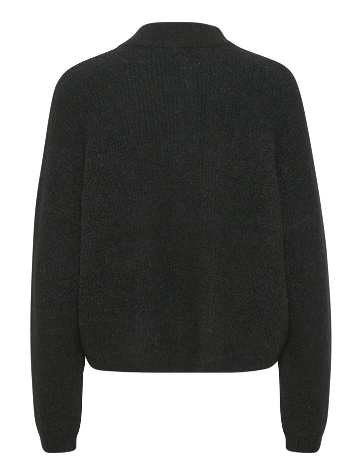 10905931 AlphaGZ short cardigan NOOS_Black_Packshot_1