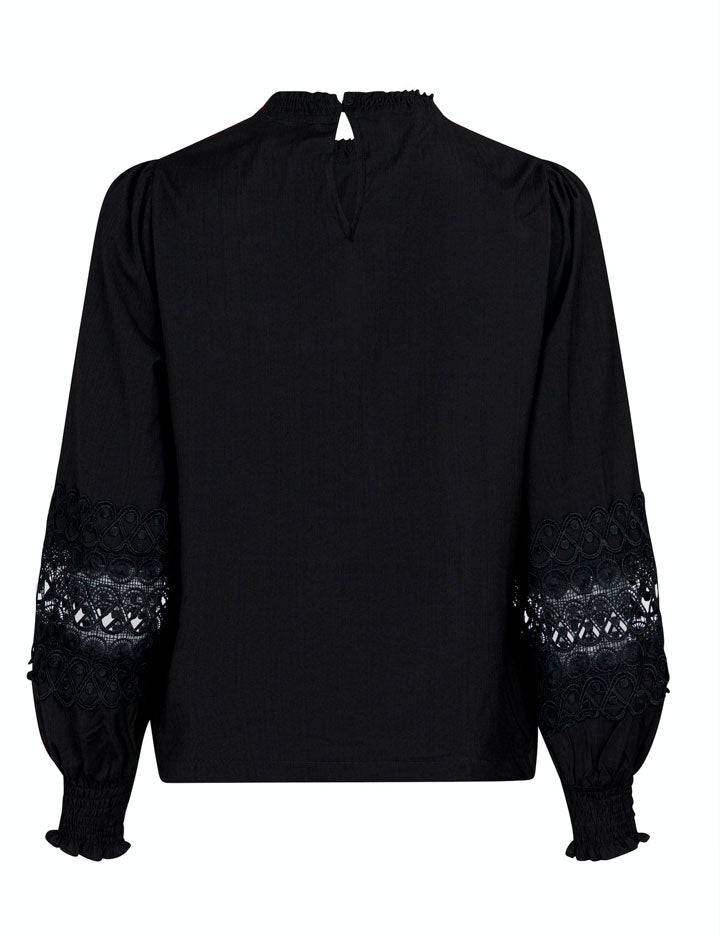 159490 Hanne Embroidery Blouse_Black_Packshot_1