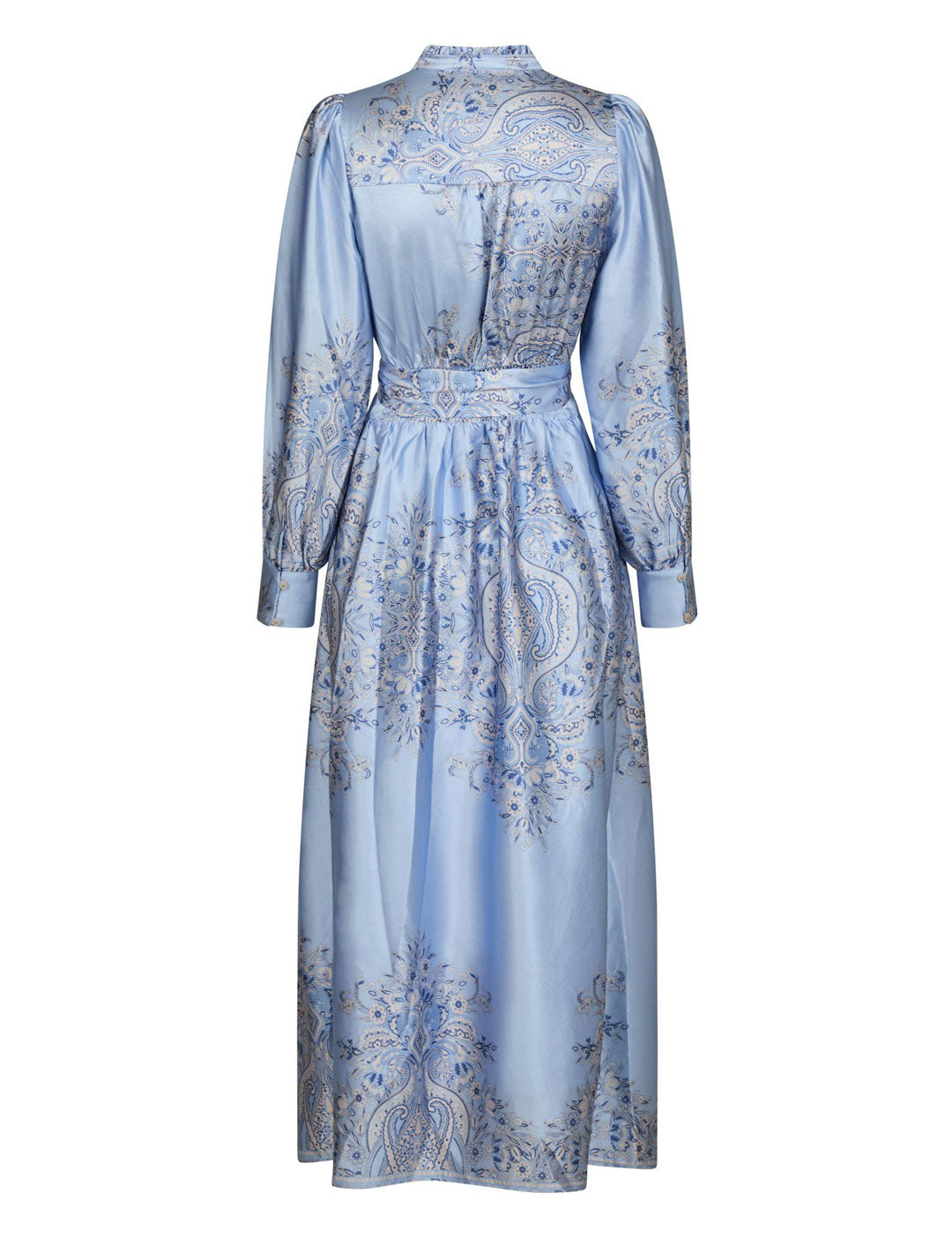 160958 Nova Paisley Border Dress_Light Blue_Packshot_1