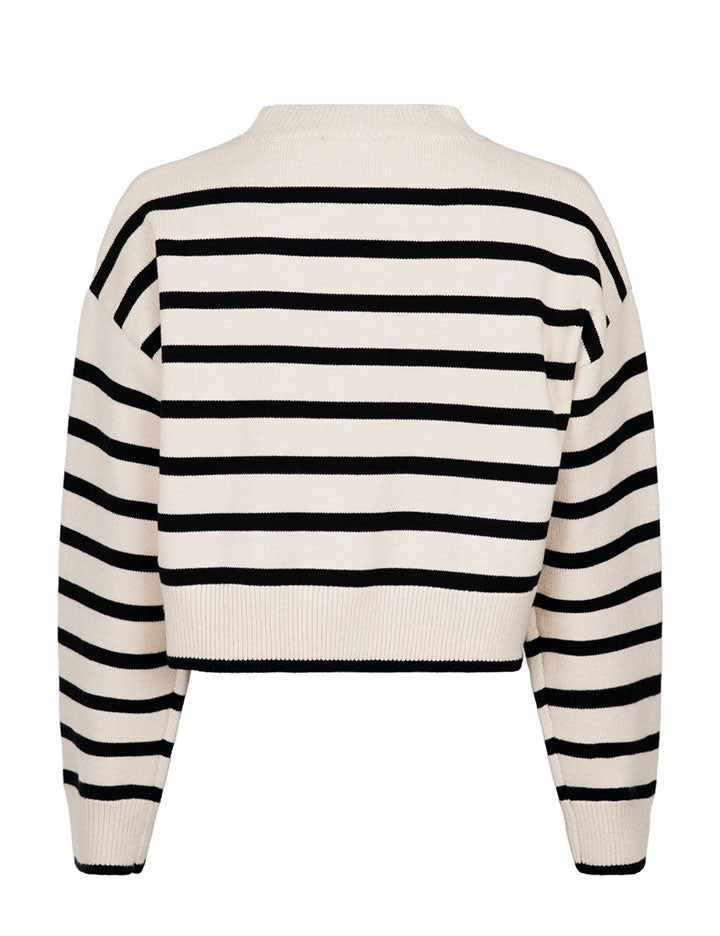 159704 Rebekka Stripe Knit blouse_SAND_Packshot_1