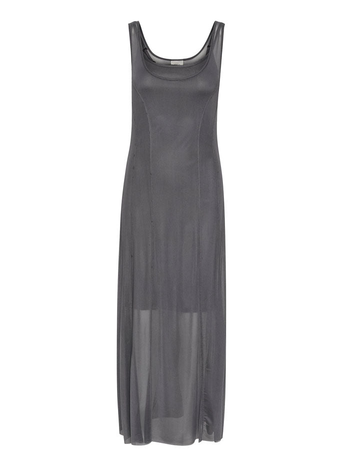 10909463 MessiGZ sl maxi dress_Gray Pinstripe_Packshot_0