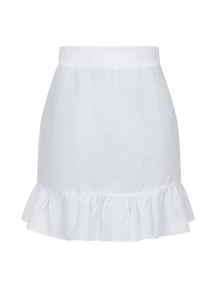 162529 Bekka Linen Skirt_White_Packshot_1