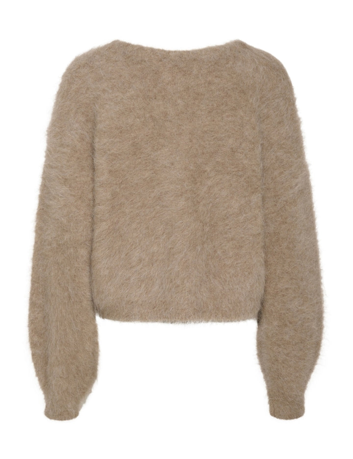 10909581 SanaGZ cardigan_Warm Sand Melange_Packshot_1