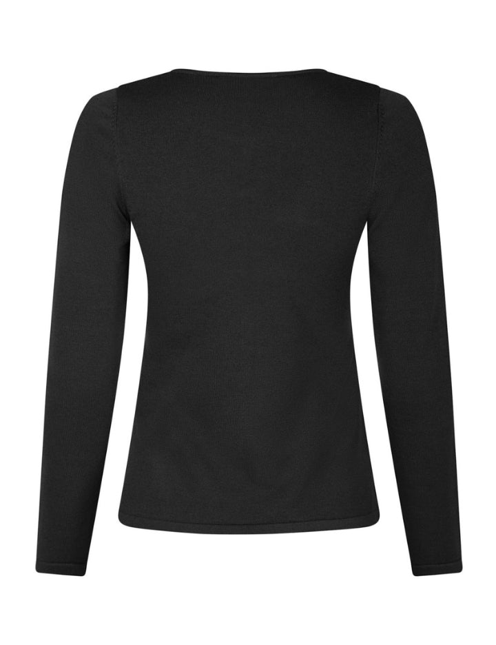 163878 Teller Knit Blouse_Black_Packshot_1