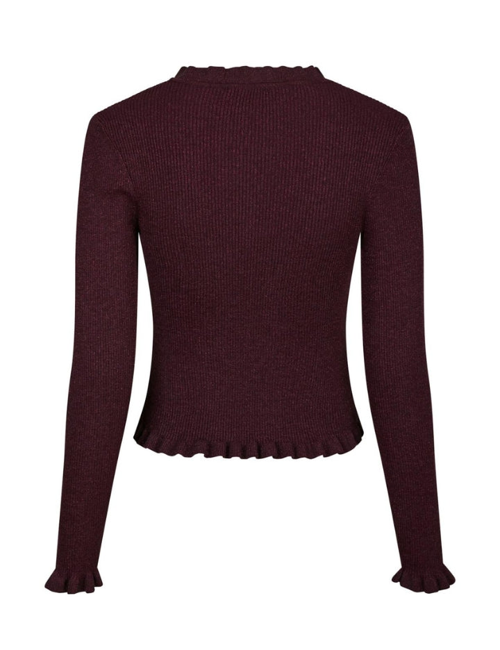 164433 Eshra Knit Blouse_Wine_Packshot_1