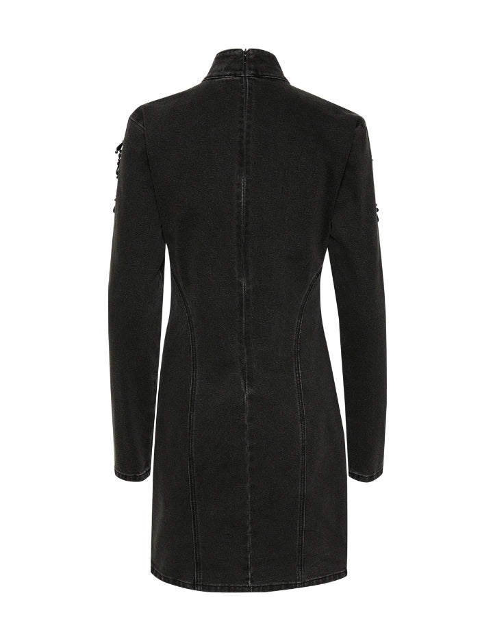 10909561 SimilinaGZ short dress_Dark grey washed_Packshot_1