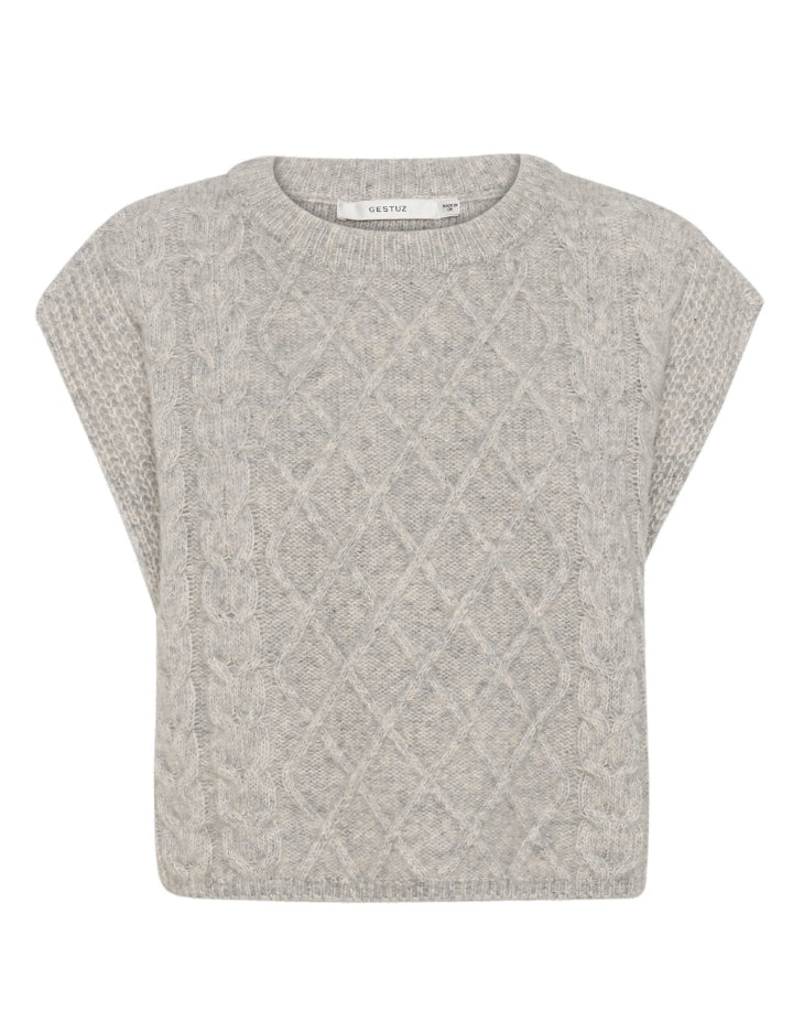 10909704 AdieGZ Waistcoat_Grey Melange_Packshot_0