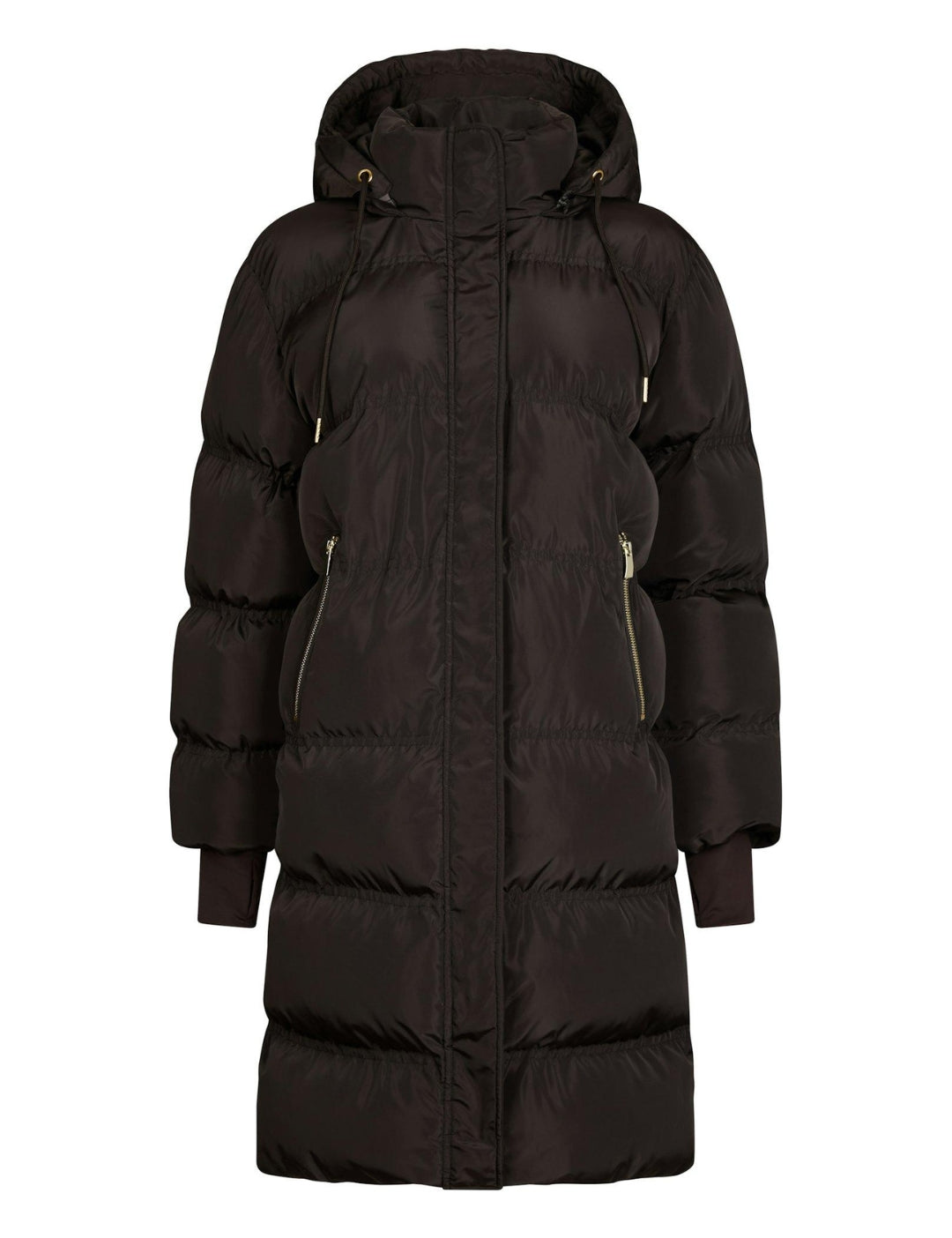 164885 Lucette Puffer Jacket_Dark brown_Packshot_0