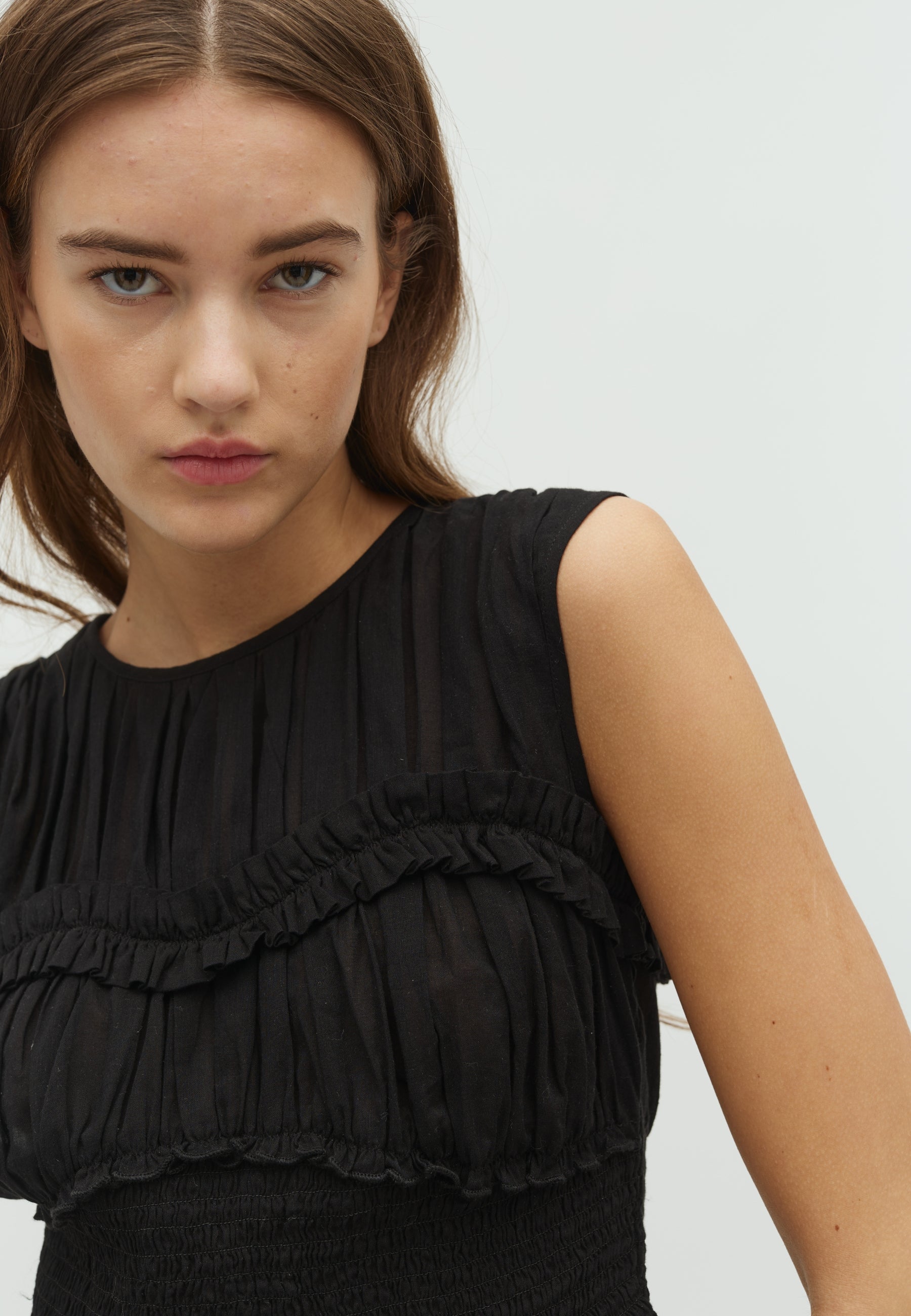 166233 Piril S Voile Top_Black_Model_1