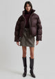 59951 Riya Puffer Jacket_Chocolate Plum_Model_0