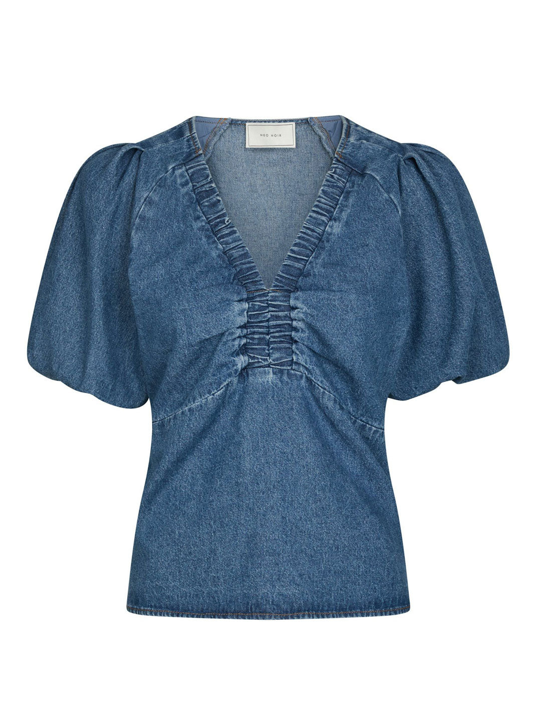 166512 Irina Denim Blouse_Blue_Packshot_0