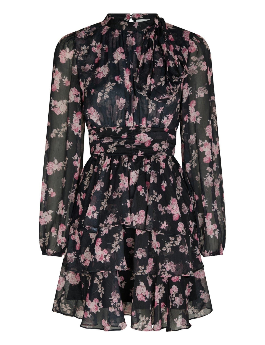 166834 Mio Marigold Dress_Dark Navy_Packshot_0