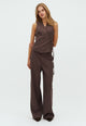 167177 Ammett Melange Pants_Brown Melange_Model_0
