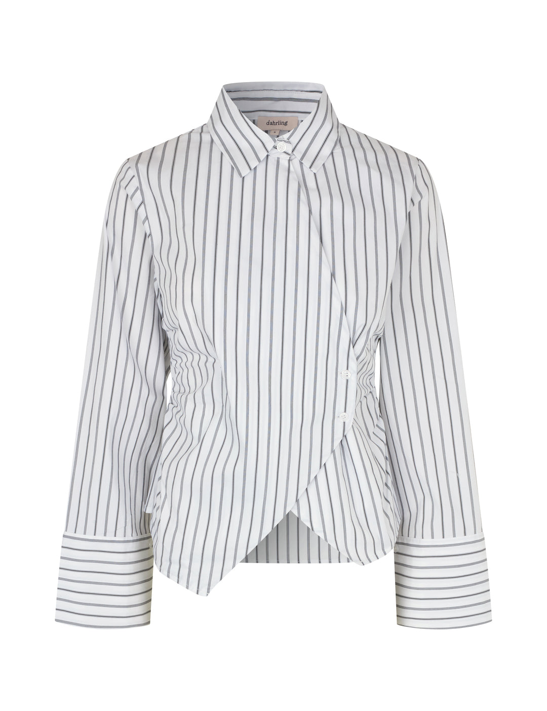 167099 Denli Striped Shirt_Dark Navy_Packshot_0