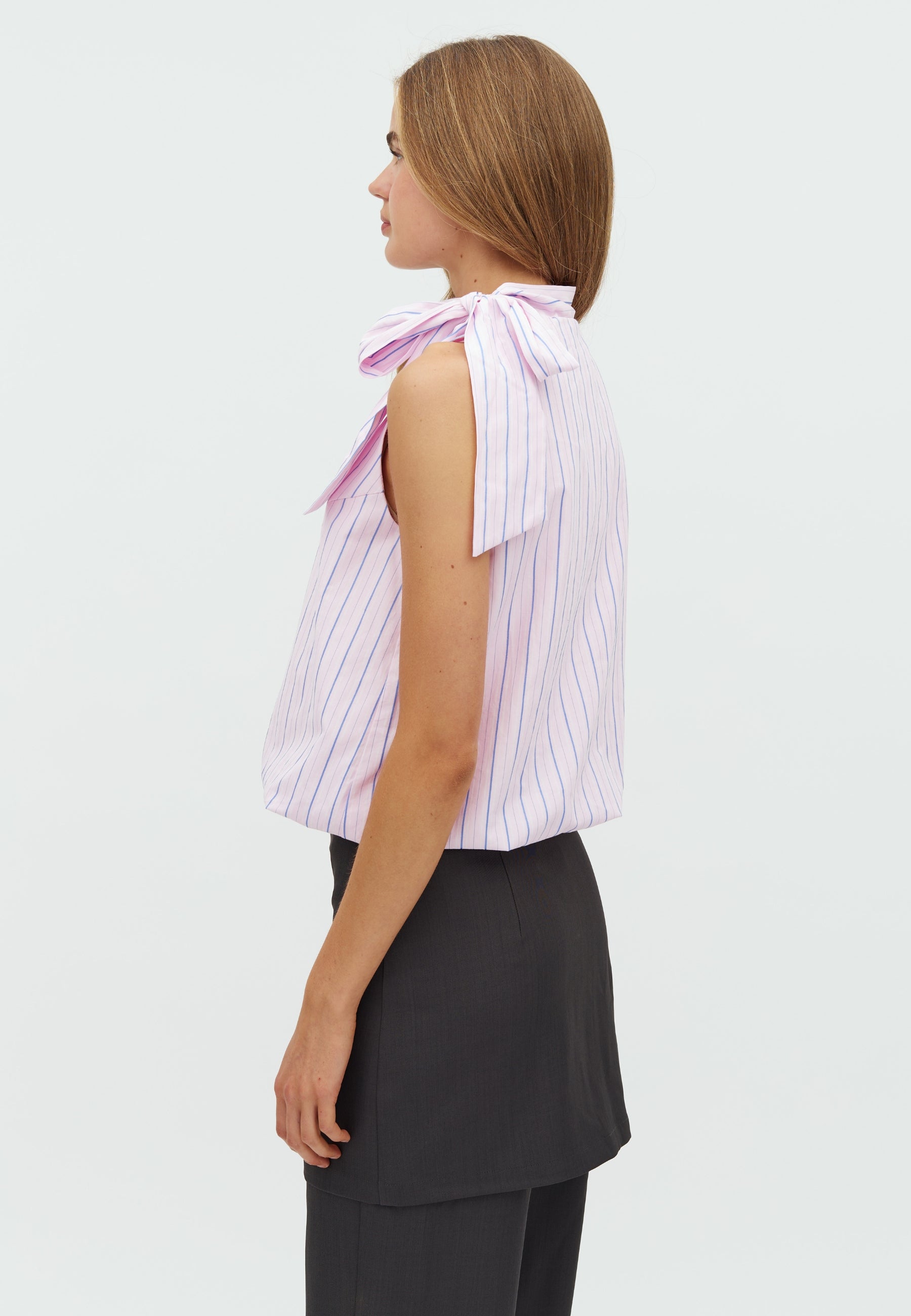 165840 Deda Stripe Top_Light pink_Model_2