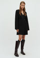166396 Cinona Knit Dress_Black_Model_0