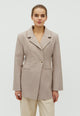 168929 Jowie Herringbone S Blazer_SAND_Model_0