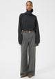 10910494 GZpaula MW wide pants NOOS_Dark grey melange_Model_0