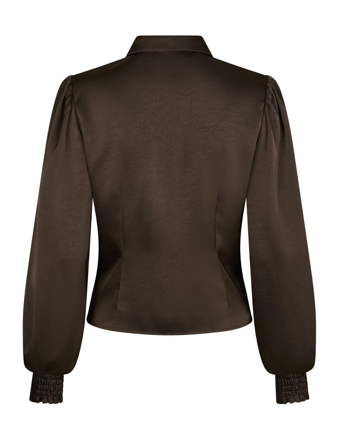 166635 Fransala Heavy Sateen Shirt_Dark brown_Packshot_1