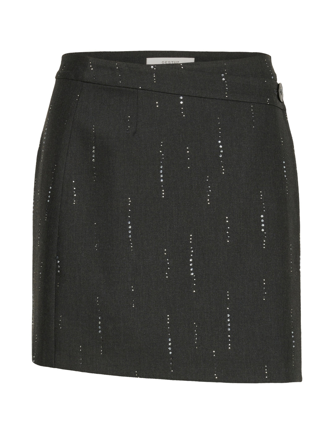 10910710 GZadira MW wrap skirt_Dark grey melange_Packshot_0