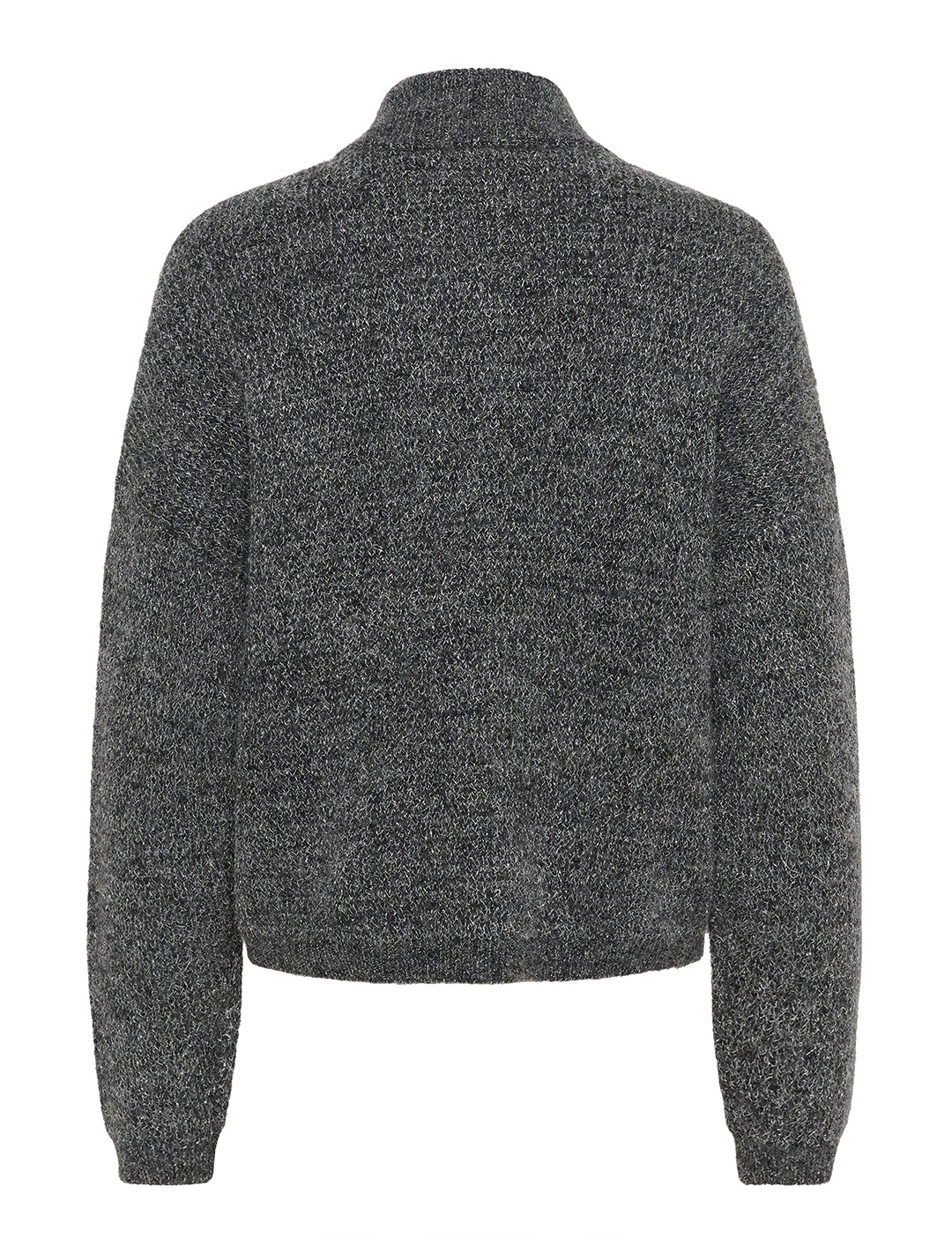 10910817 GZalpha shimmer cardigan_Charcoal melange with lurex_Packshot_1