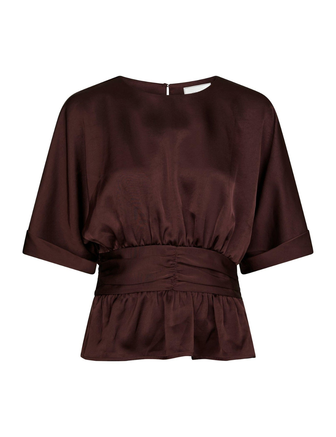 166830 Annegret Heavy Sateen Blouse_Burgundy_Packshot_0