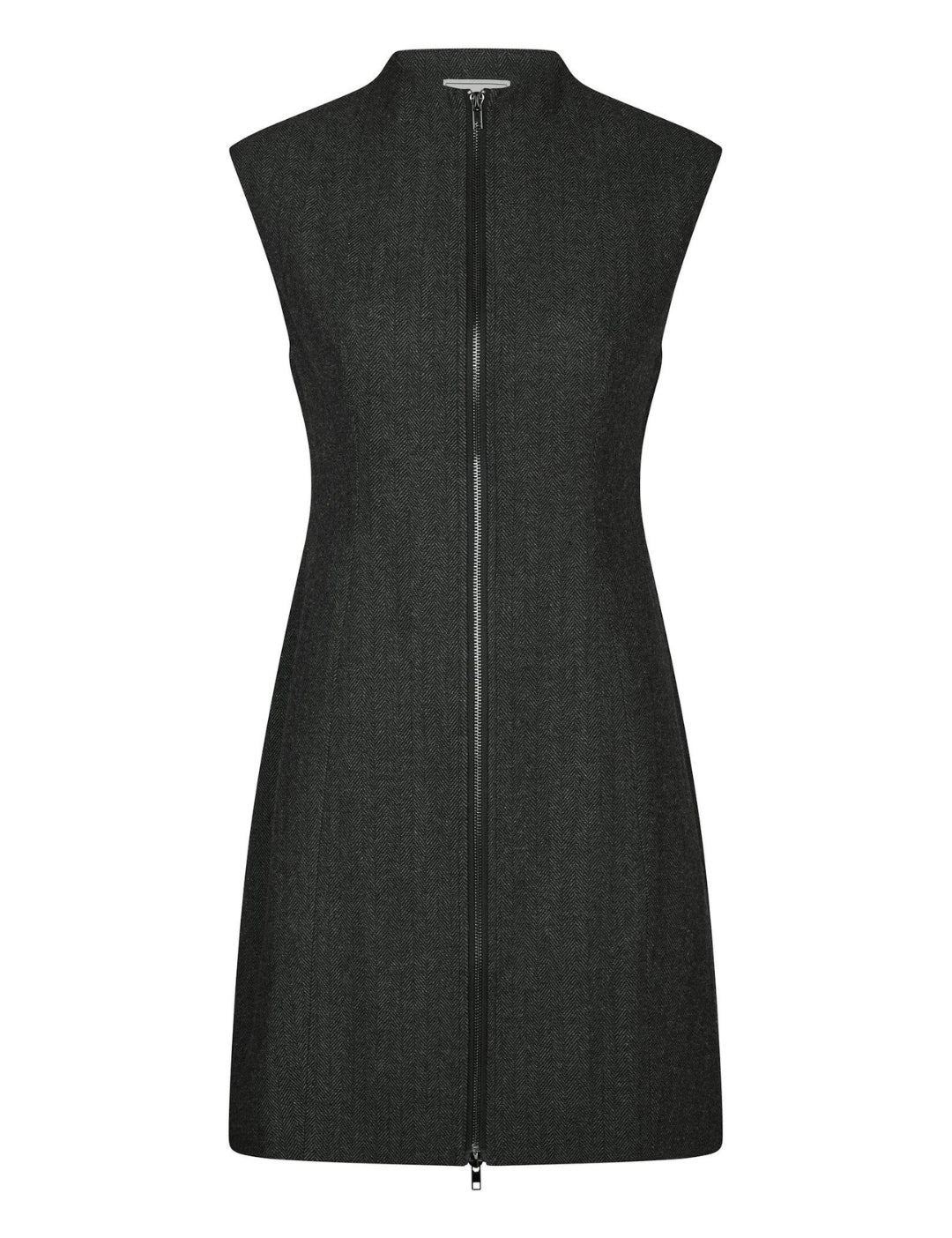 166190 Melville Herringbone Dress_Antracit_Packshot_0