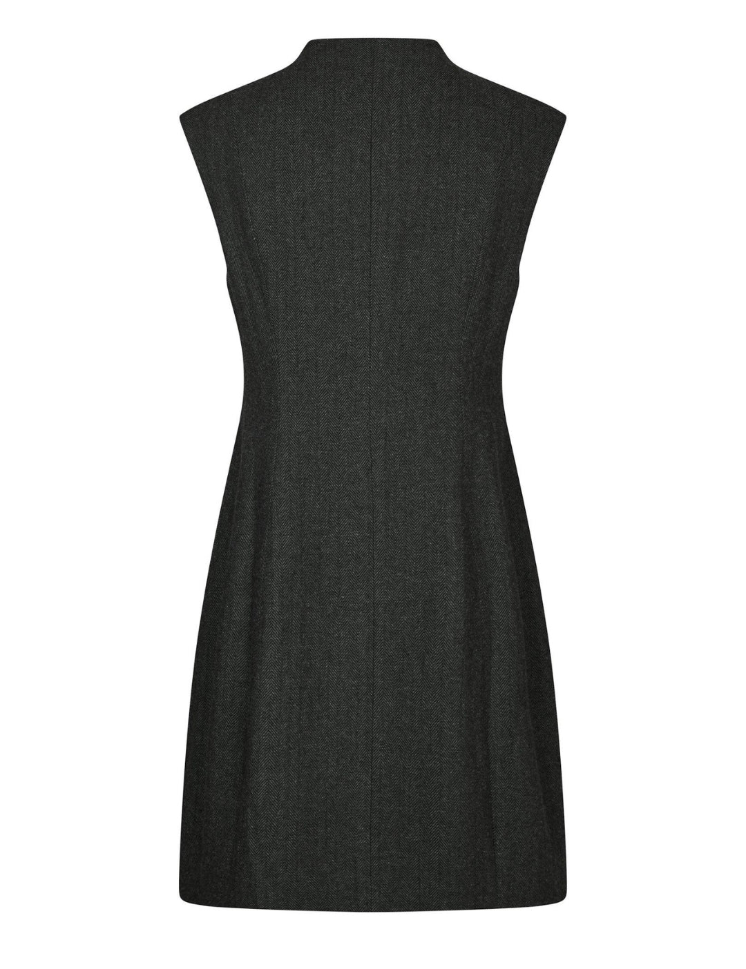 166190 Melville Herringbone Dress_Antracit_Packshot_1