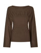 168651 Laiba Knit Blouse_Brown Melange_Packshot_0