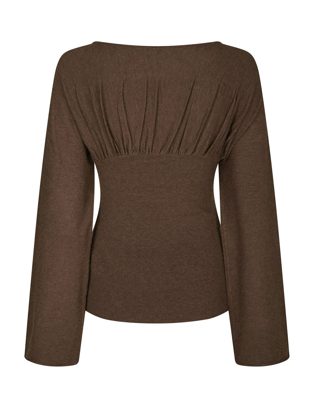 168651 Laiba Knit Blouse_Brown Melange_Packshot_1