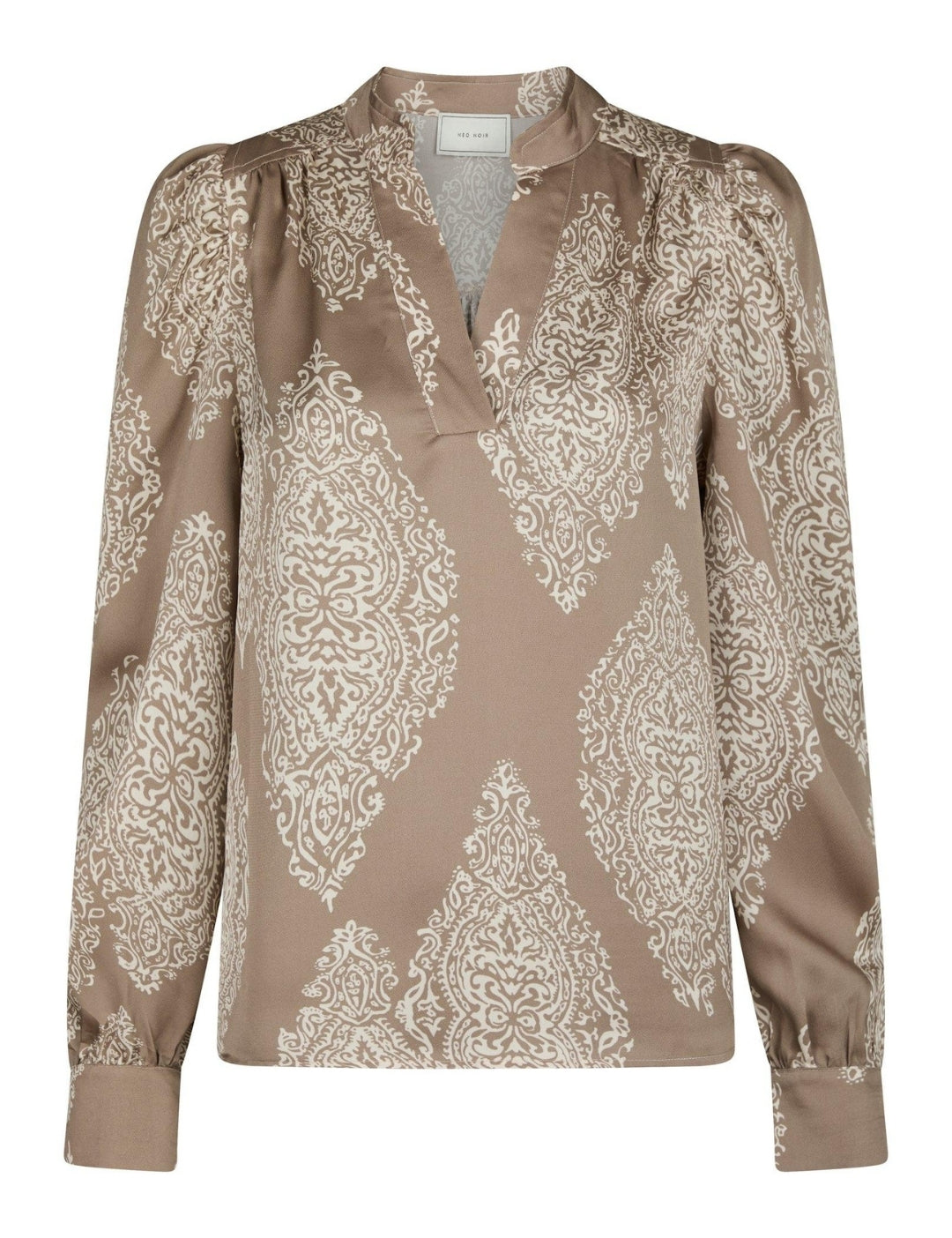 163976 Rosslyn Paisley Drop Blouse_Dark Taupe_Packshot_0