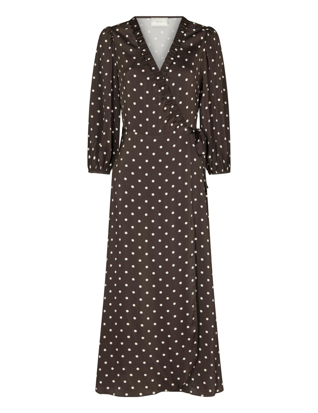 165909 Malinga Dot Dress_Dark brown_Packshot_0
